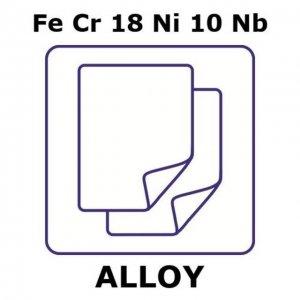 Stainless Steel - AISI 347 alloy, FeCr18Ni10Nb GF19230566-1EA