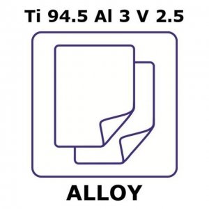 Titanium-aluminum-vanadium alloy, Ti94.5Al3V2.5 GF60030649-1EA