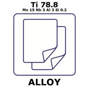 Titanium-molybdenum-niobium-aluminum-silicon alloy, Ti78.8Mo15Nb3Al3Si0.2 GF72897834-1EA