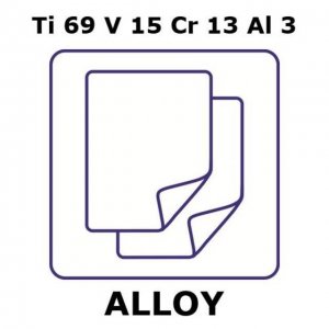 Titanium-vanadium-chromium-aluminum alloy, Ti69V15Cr13Al3 