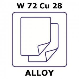Tungsten-copper alloy, W72Cu28 
