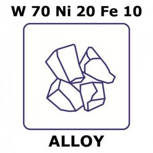 Tungsten-nickel-iron alloy, W70Ni20Fe10 GF63535574-1EA