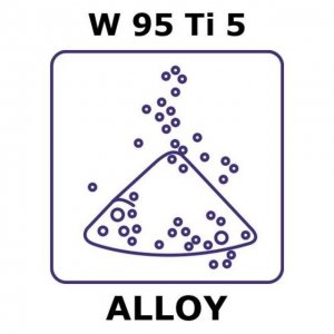 Tungsten-titanium alloy, W95Ti5 GF95024325-1EA