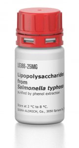 Lipopolysaccharides from Salmonella typhosa 