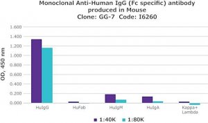 Monoclonal Anti-Human IgG (Fc specific) antibody produced in mouse 