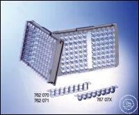 Greiner Bio-One STRIP PLATE, 12xF8, PS, F-BOTTOM ,, CLEAR, MICROLON, MED. BINDING, 10 . /  762070