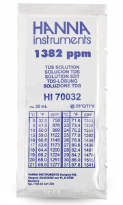  TDS 1382 / (ppm), 25   20  HI70032P Hanna HI70032P