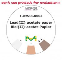 Lead(II)acetate paper 