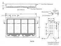 Grace Bio-Labs CultureWell coverglass inserts, with 4 chambered coverglasses GBL103480-10EA