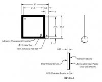 Grace Bio-Labs HybriWell-FL sealing system, Fluor-"friendly" adhesive chamber 