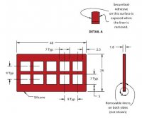 Grace Bio-Labs Press-To-Seal silicone isolator, PSA both sides GBL666216-25EA