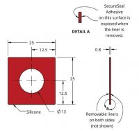 Grace Bio-Labs Press-To-Seal silicone isolator, PSA both sides GBL666507-25EA