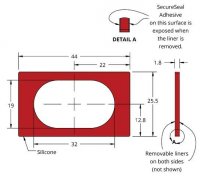 Grace Bio-Labs Press-To-Seal silicone isolator, PSA both sides GBL666203-25EA