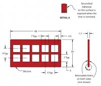 Grace Bio-Labs Press-To-Seal silicone isolator, PSA one side GBL665216-25EA