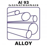 Aluminum alloy 2011, Al93Cu5.3Fe0.7Si0.4Pb0.3B 