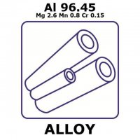 Aluminum-magnesium-manganese-chromium alloy, Al96.45Mg2.6Mn0.8Cr0.15 