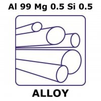 Aluminum-magnesium-silicon alloy, Al99Mg0.5Si0.5 