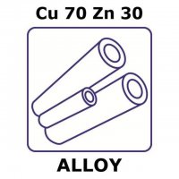 Brass alloy, Cu70Zn30 