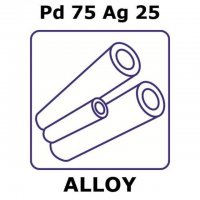 Palladium-silver alloy, Pd75Ag25 