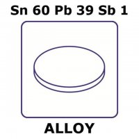 Tin-lead-antimony alloy, Sn60Pb39Sb1 