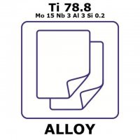 Titanium-molybdenum-niobium-aluminum-silicon alloy, Ti78.8Mo15Nb3Al3Si0.2 GF72897834-1EA